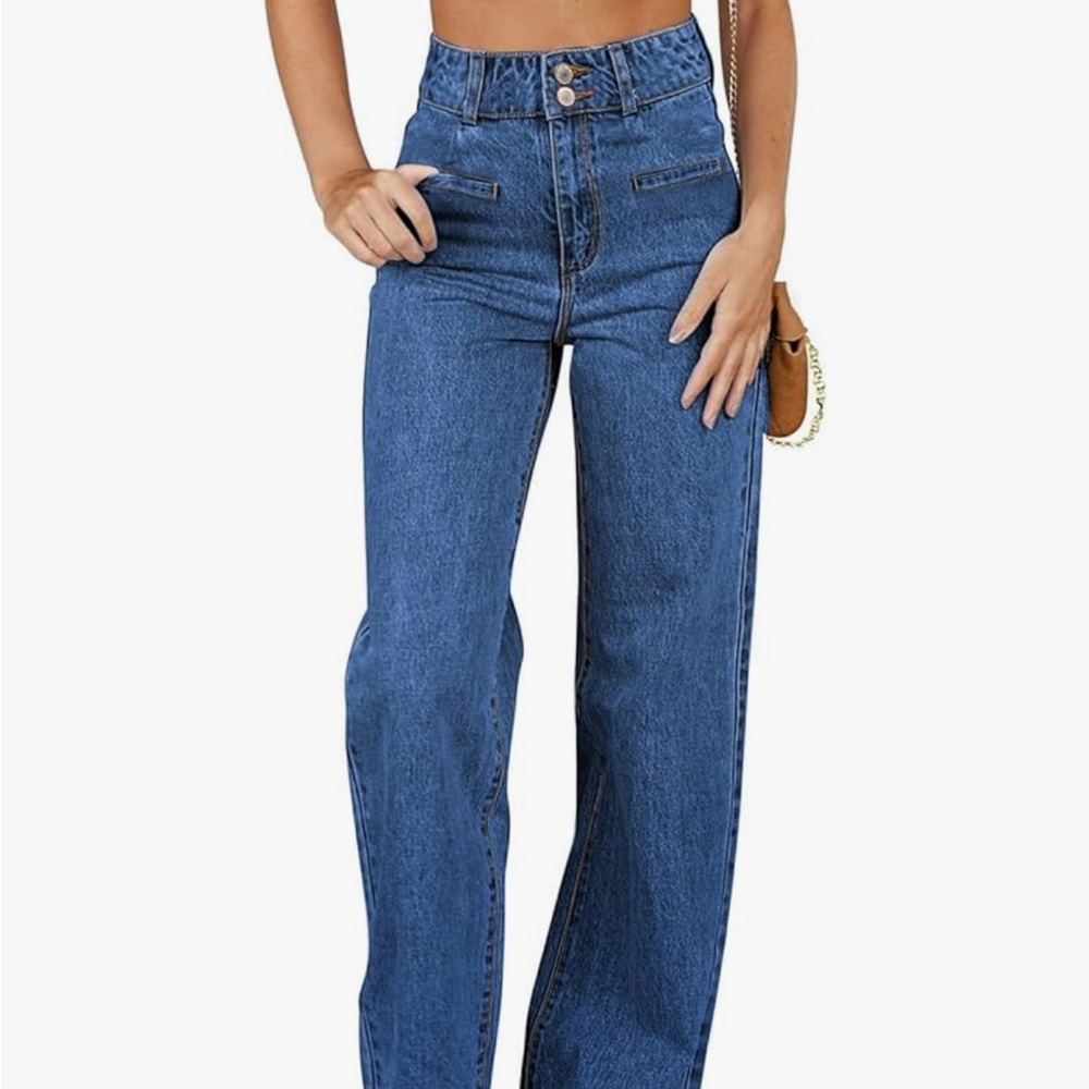 Classic High Waist Wide Leg Women's Jeans